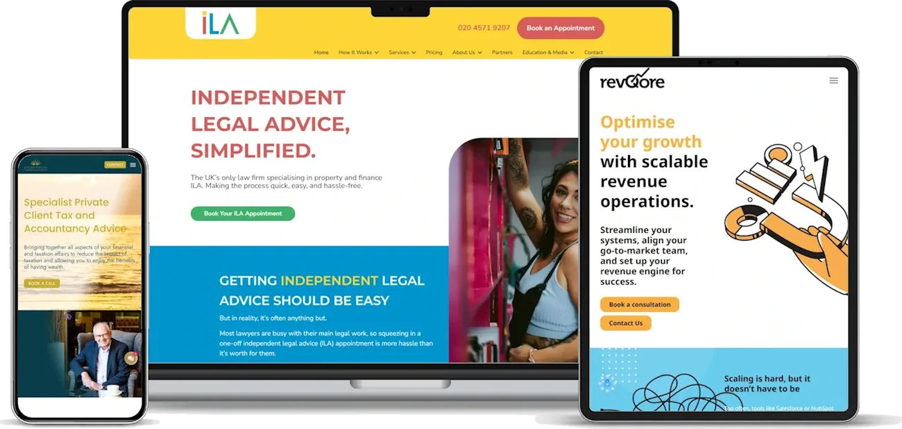 Web Design Carlisle - Examples of our work at Light Bulb Web Design Ltd